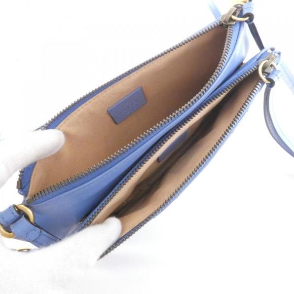 GUCCI Authentic Blue GG Marmont Shoulder Bag - Picture 9 of 9